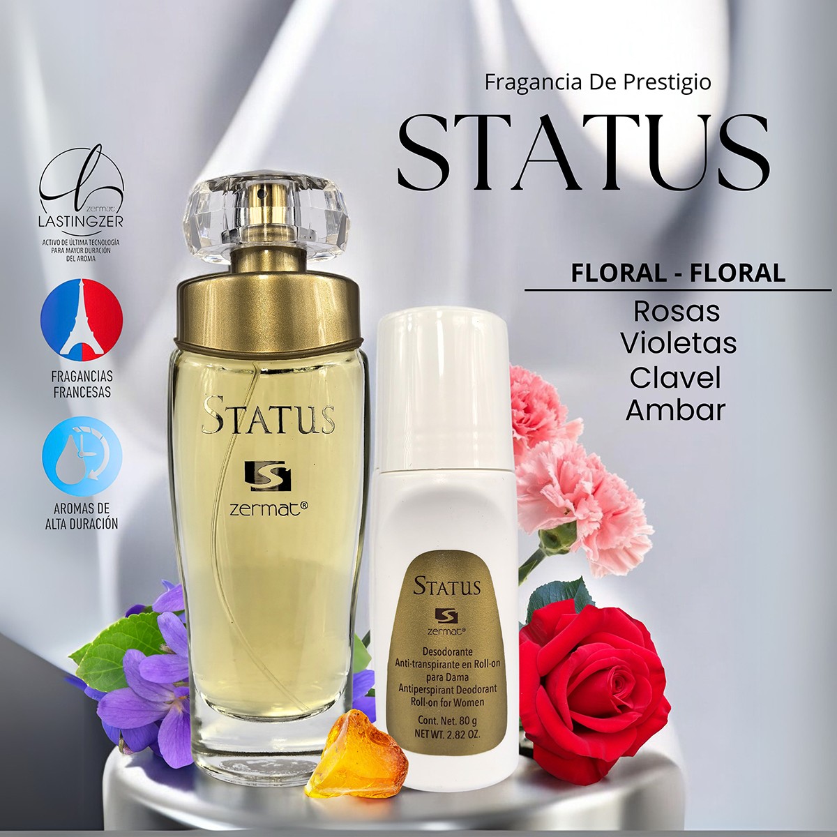Perfume Status Dama Zermat 60 ml + Desodorante Original image number null