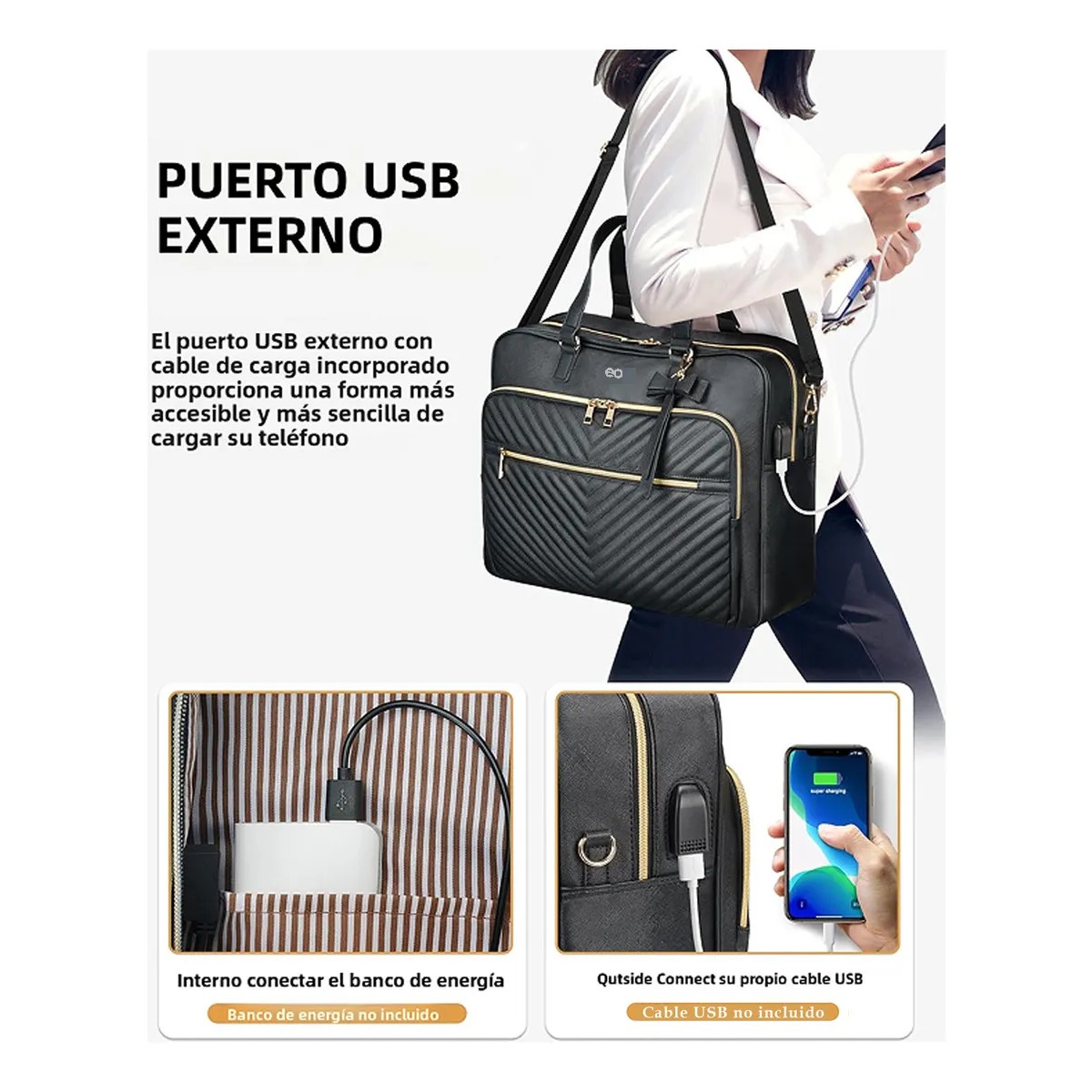 Maletin Para Laptop Mujer Mochila Mujer Elegante image number null