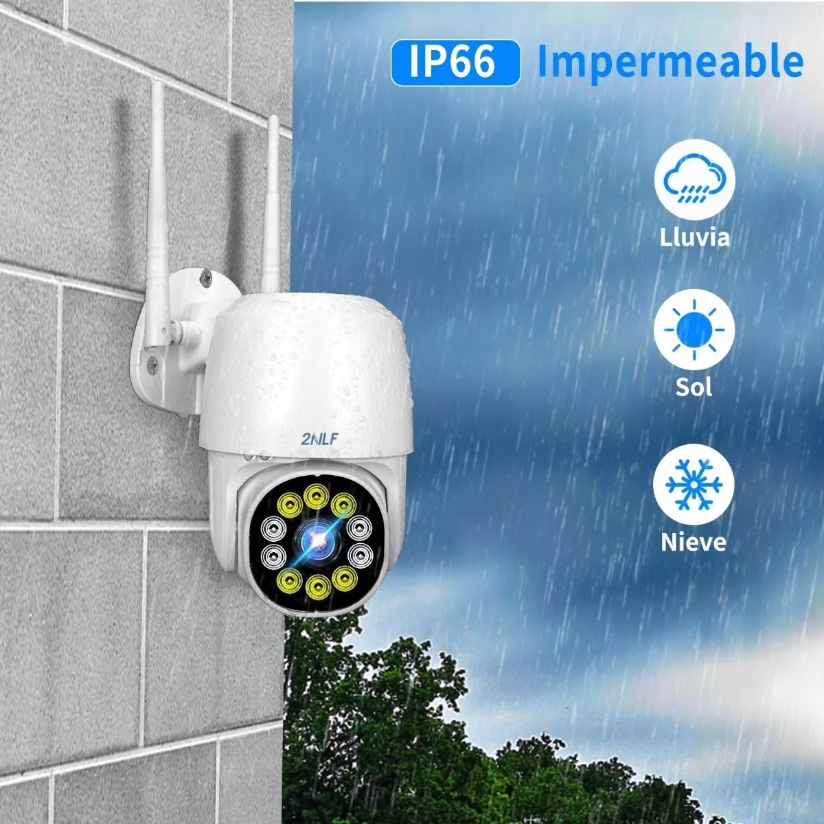 C&aacute;mara De Seguridad Wifi Hd 1080p C/con Alarma Ip image number null