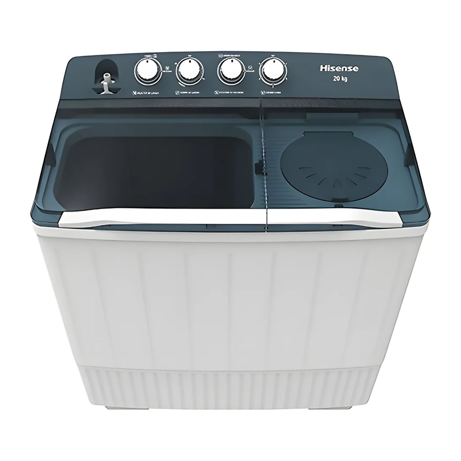 LAVADORA HISENSE 2 TINAS 20 KG BLANCA WSA2001P image number null
