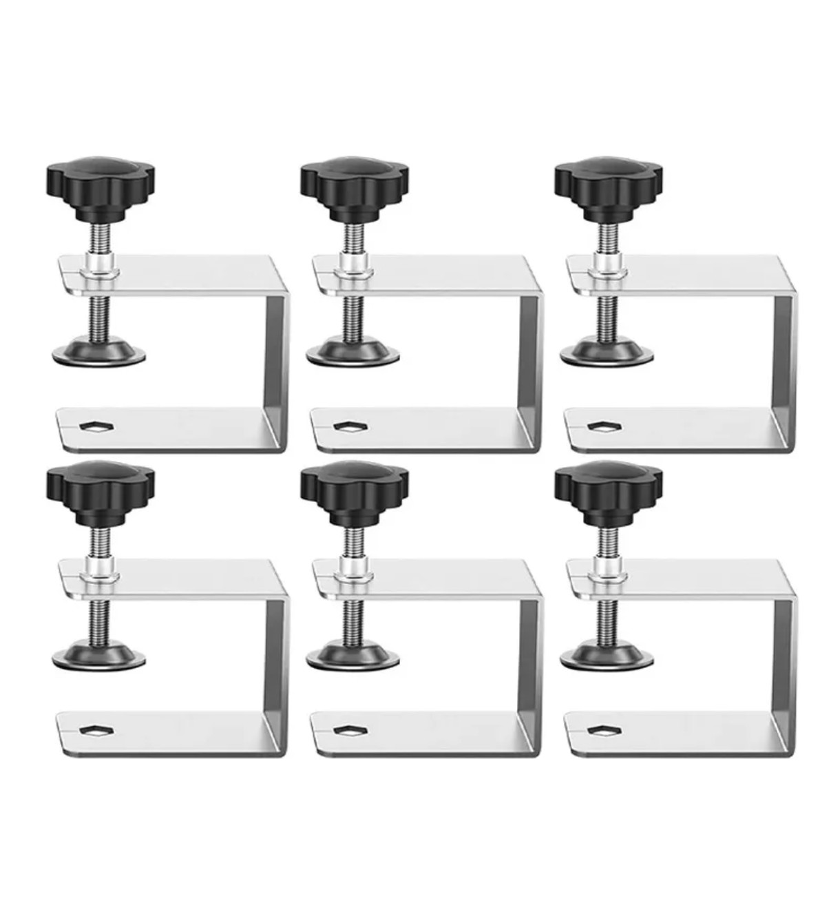 6pzs Clip En U Frontal Malubero Para Panel De Caj&oacute;n Acero Inoxidable image number null