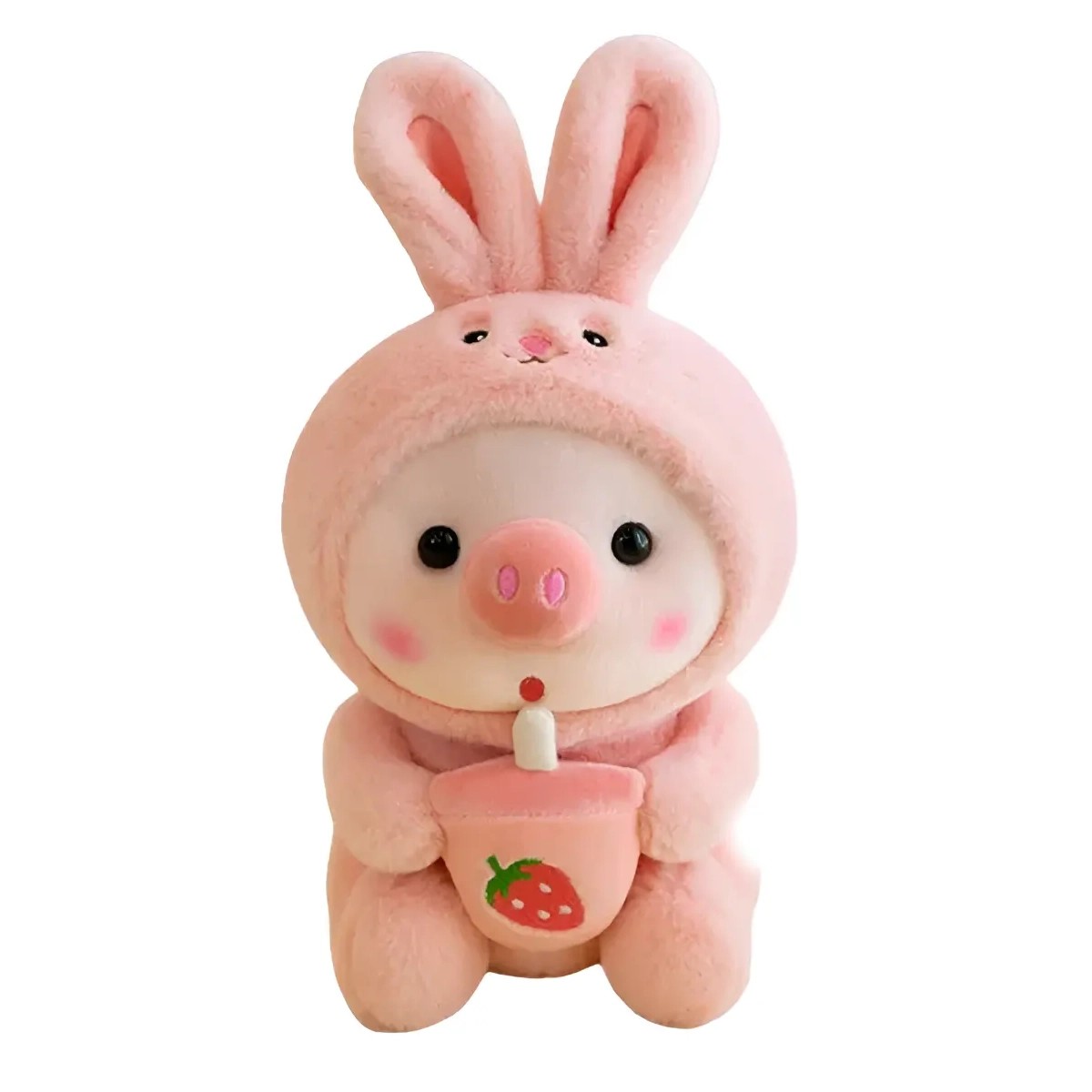 Peluche Cerdito con Disfraz de Conejo image number null