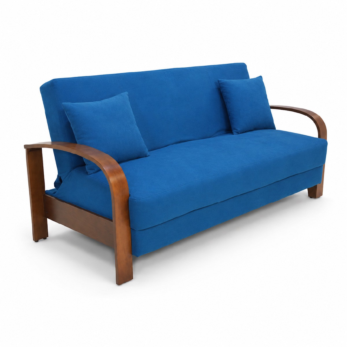 Sof&aacute; Cama Individual 237 Brazos Madera, Atlas del Descanso Color Azul image number null