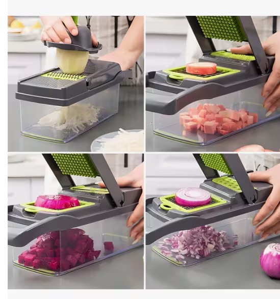 Kit De Picador De Verduras Rallador 20 In 1 Con Cesta image number null