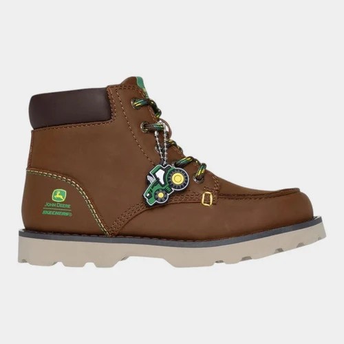 Botas Skechers Ni&ntilde;o John Deere Bowland Rugged 407054lbrn Cafe 21 Mx image number null