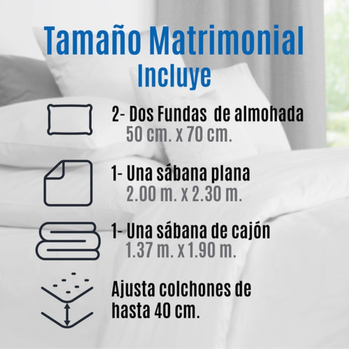 S&aacute;banas Matrimoniales Microfibra Estampado Color Capri lineas grises . image number null