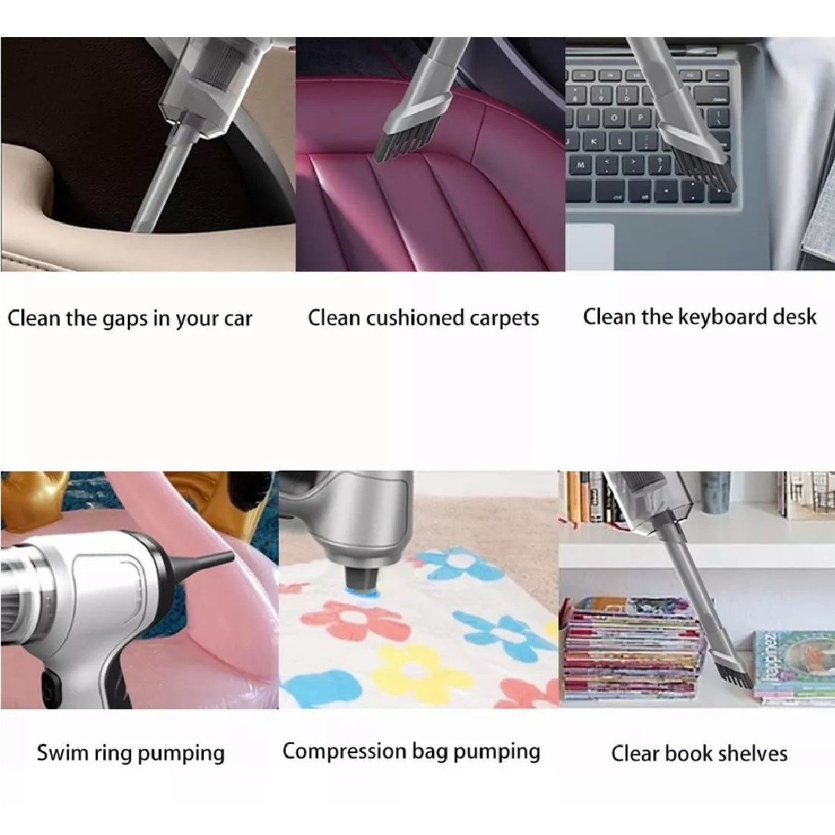 Aspirador De Mano Multiusos Para El Hogar Del Autom&oacute;vil image number null