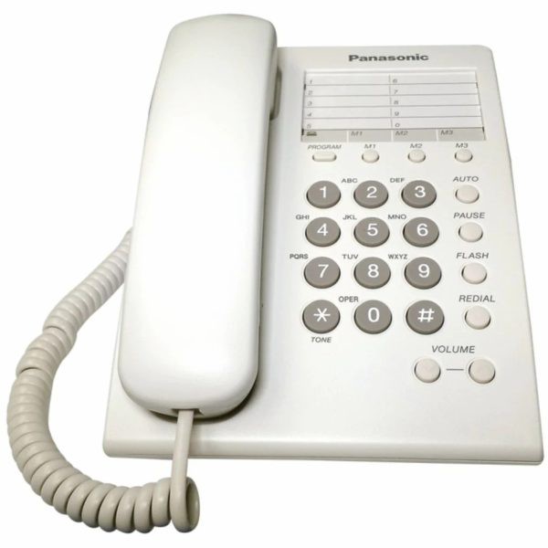 Telefono Basico Al&aacute;mbrico Panasonic KX-TS550MEW Blanco SYP-Y1* image number null