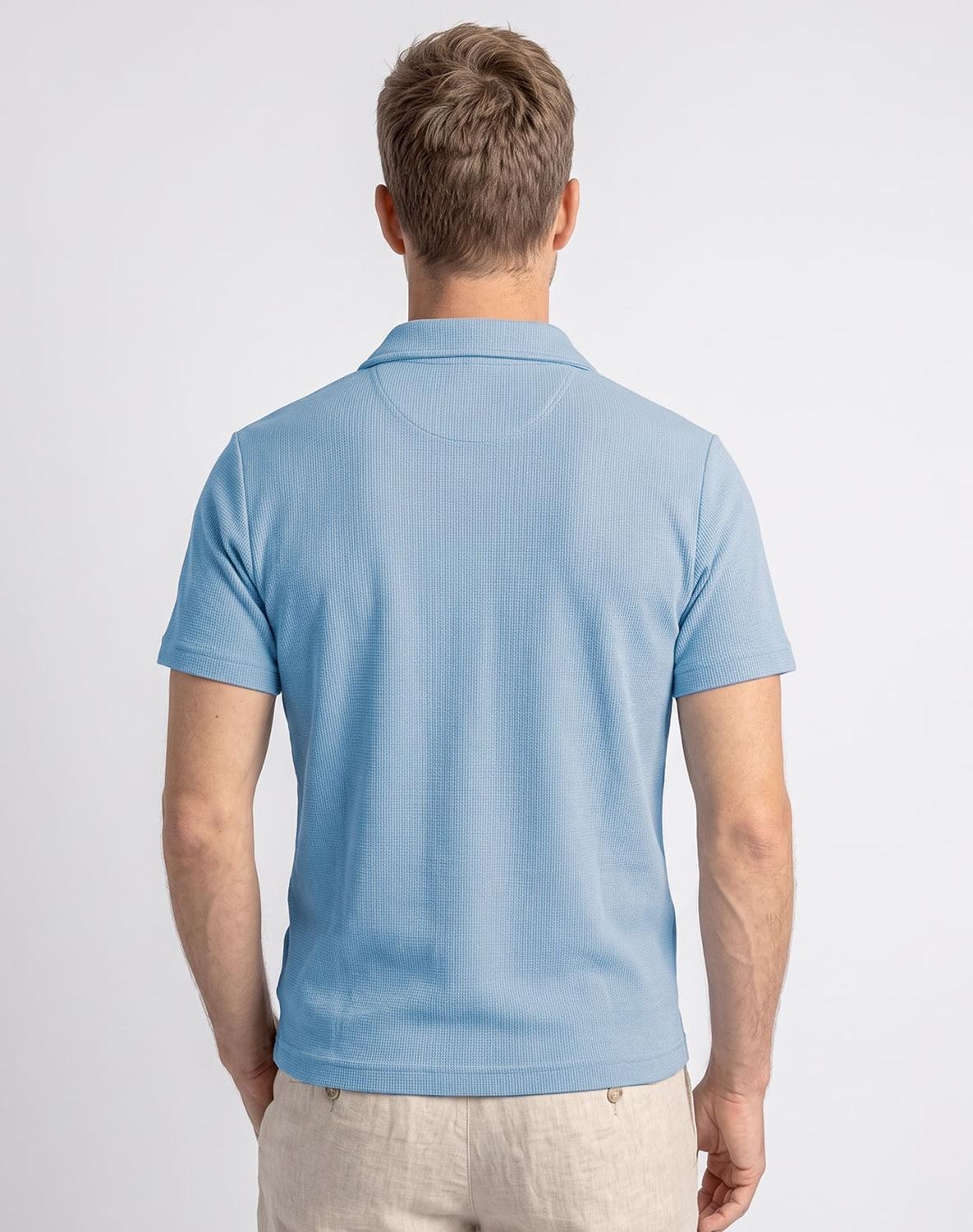 Playera Hombre Moda Polo Azul Stfashion 52605824 image number null