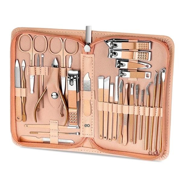 Set Manicura 30 Piezas Port&aacute;til Estuche Alicate Tijera image number null
