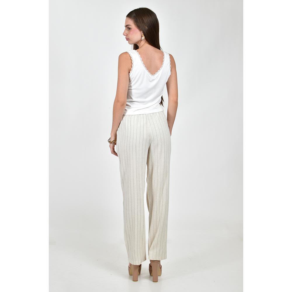 Pantalon de lino rayado Roman Fashion /Juvenil, 9205 (Arena) image number null