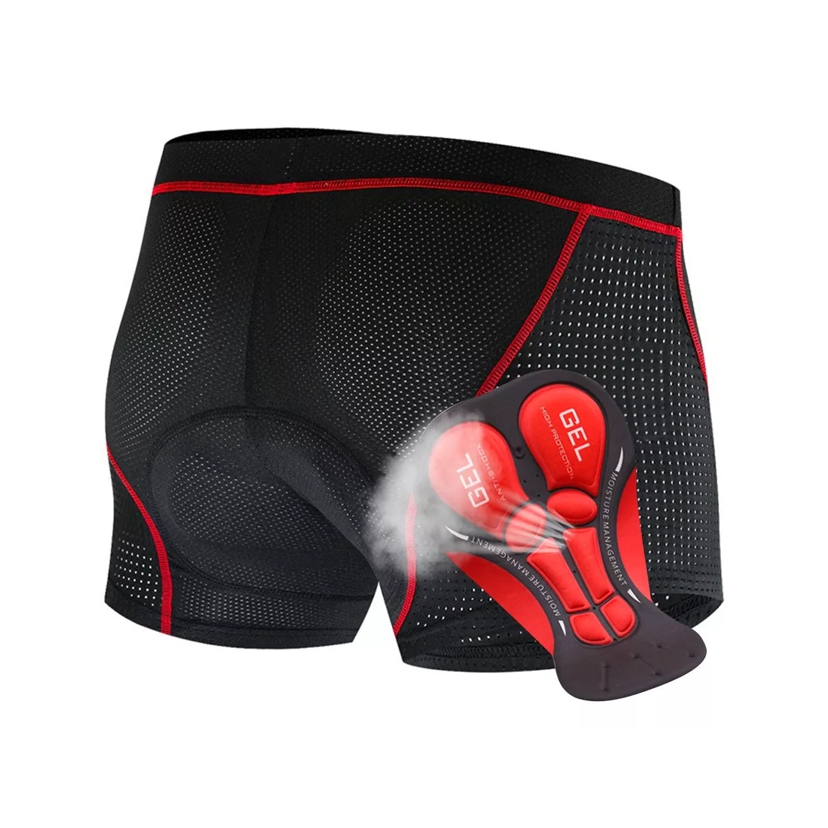 Shorts De Ciclismo Pantalones Con Coj&iacute;n De Silicona 5d Gel G. image number null