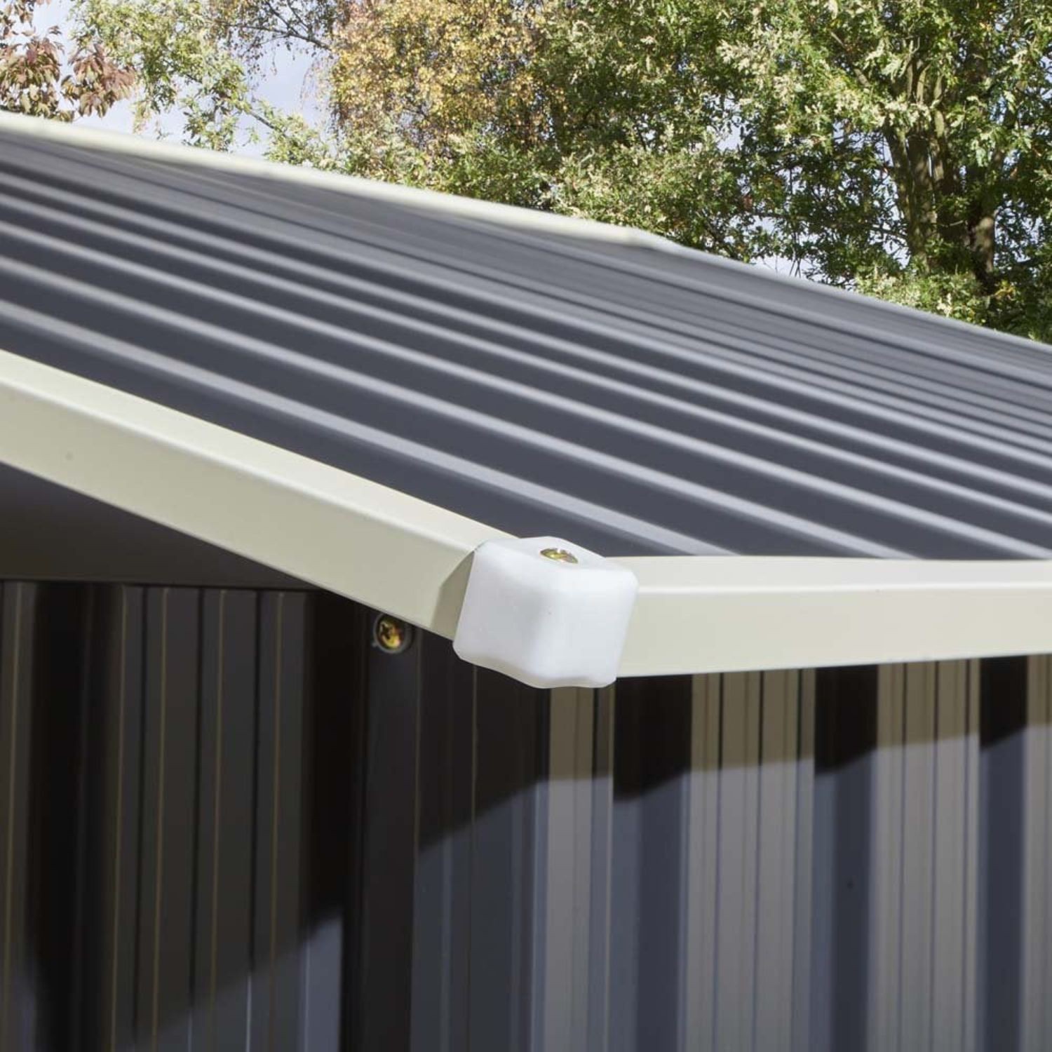 Bodega Cobertizo Exterior Ultra XL de Metal 277 x 259 x 203 cm Color Gris Oscuro image number null