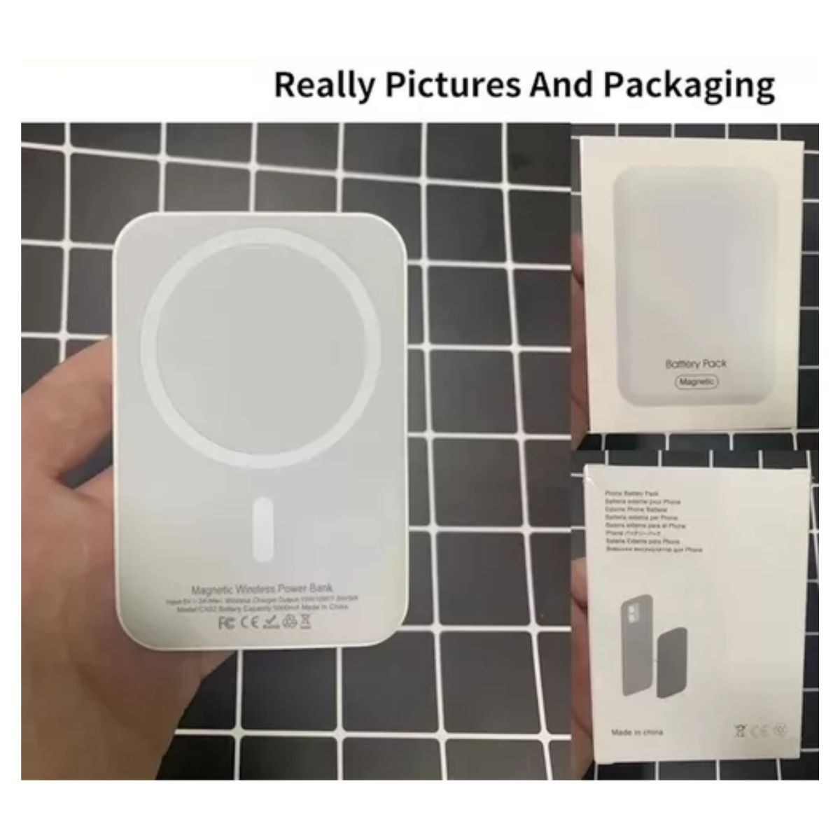 Bater&iacute;a Inal&aacute;mbrica Magsafe 10000 Mah Para iPhone Portatil B lanco image number null