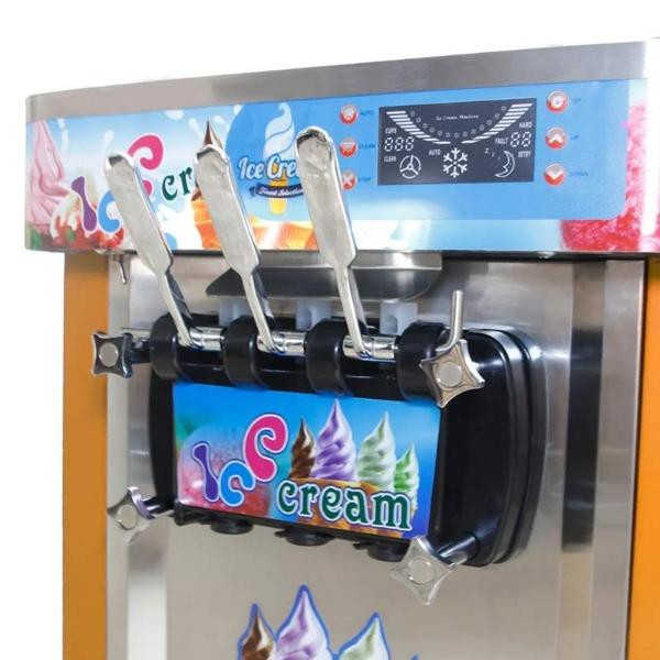 Maquina Helados 1800w Helado Suave Nieve Comercial Profesional Naranja. image number null