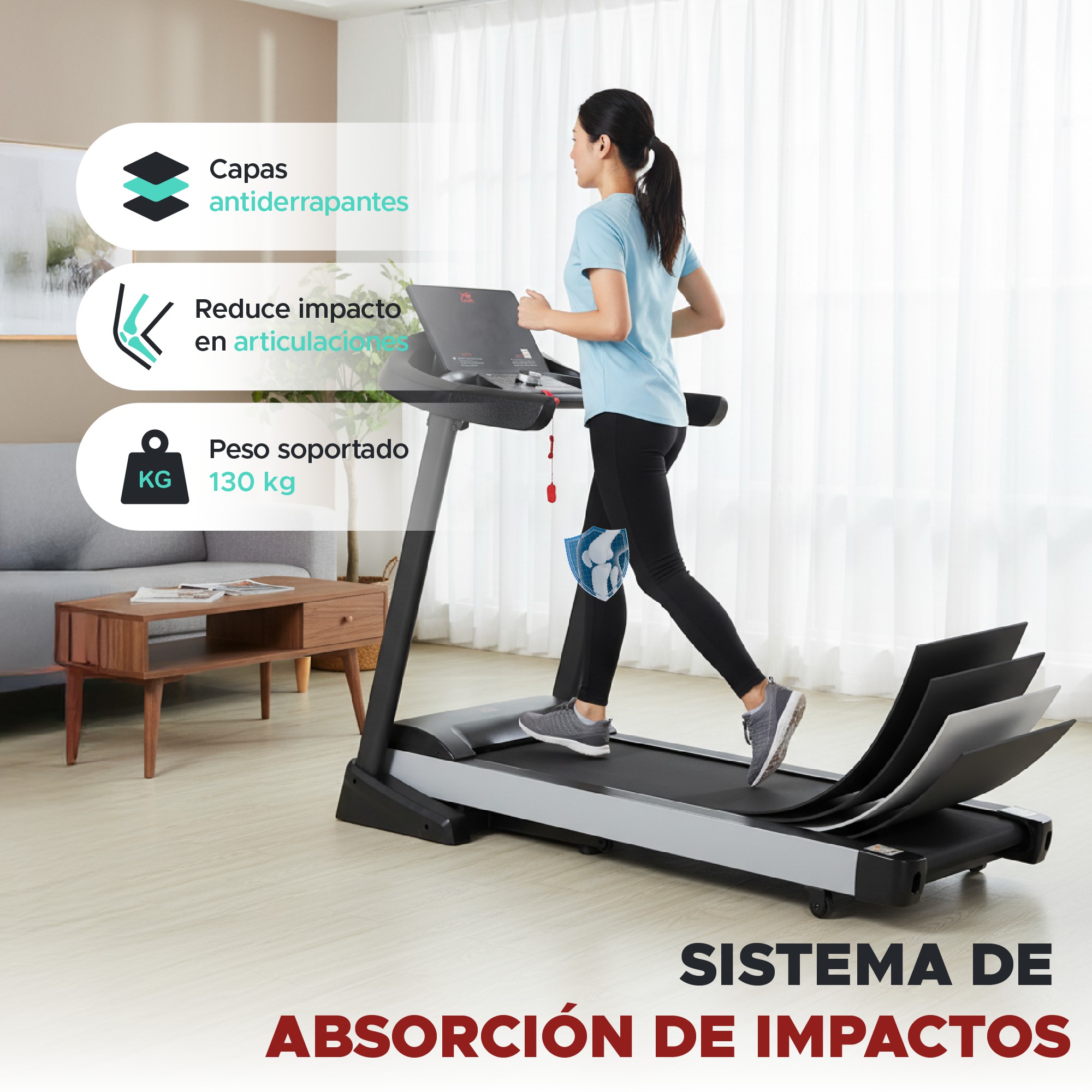 Caminadora El&eacute;ctrica X-Rush Thunder 18km/h &ndash; Plegable, Compacta Y Con Monitoreo De Progreso image number null