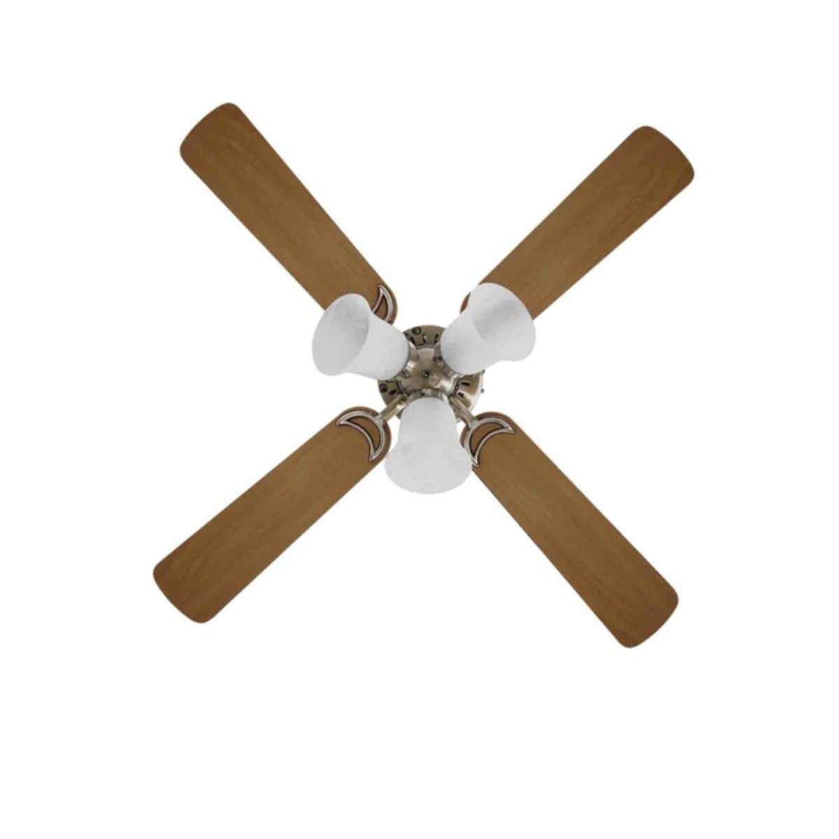 Ventilador de Techo Masterfan VDPLCLSA42 42 pulgadas Oporto Plafon con Luz Satinado ALBY image number null