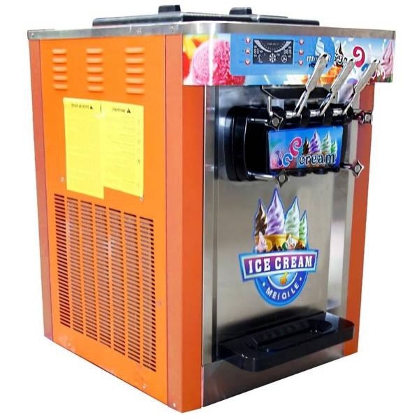 Maquina Helados 1800w Helado Suave Nieve Comercial Profesional Naranja. image number null