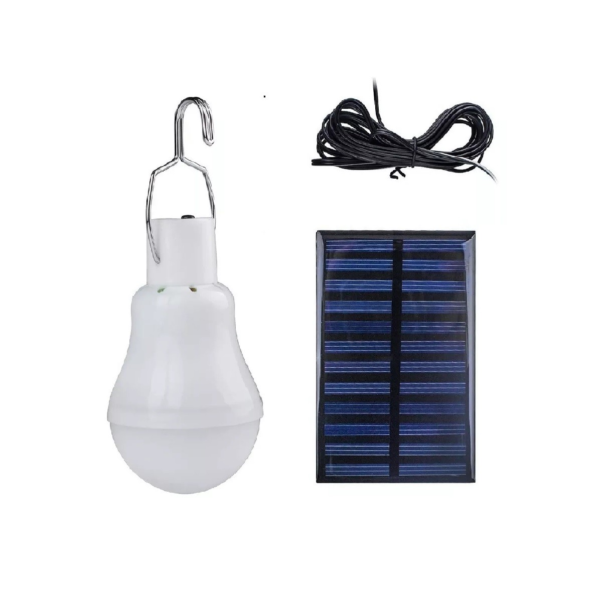 Bombilla De Luz Solar Tipo Gancho 110lumen 3w . image number null