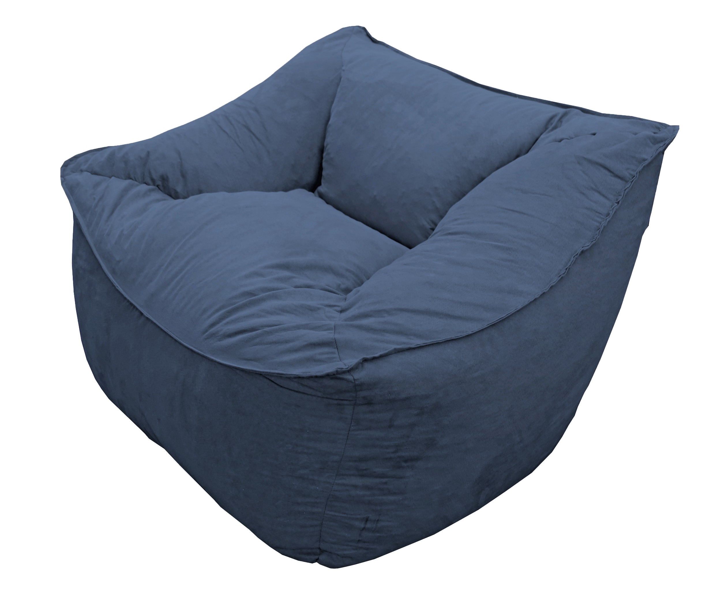 Sillon Puff El Bazar Store Azul Marino, Sillon Ocasional. image number null