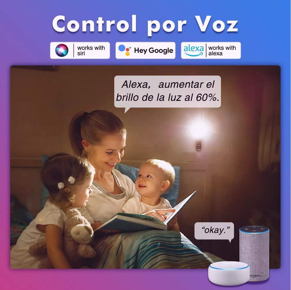 4 Focos Led Wifi Inteligente Rgbcw Alexa Google Siri 9w E27 Control Por Voz Ajustable Luz Multicolor Bombillas Luz Focos Bluetooth Rgb 127v image number null