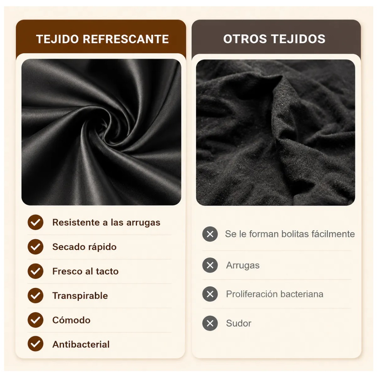 Pijama De Seda Sat&eacute;n Elegante Mujer 2 Piezas Negro Talla 2XG image number null