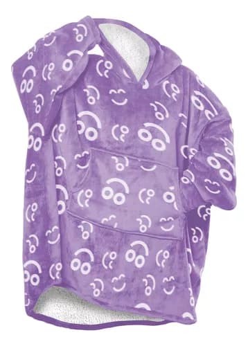 Coomfi - Maxi Hoodie, Sudadera Para Dormir Unitalla Infantil Lila image number null