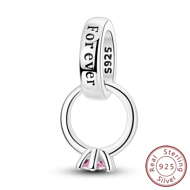 Charms de Plata Esterlina 925 para Pulsera y Collar SET 5 PCS Random, Abalorios Colgantes Edicion LOVE Joyer&iacute;a DIY image number null