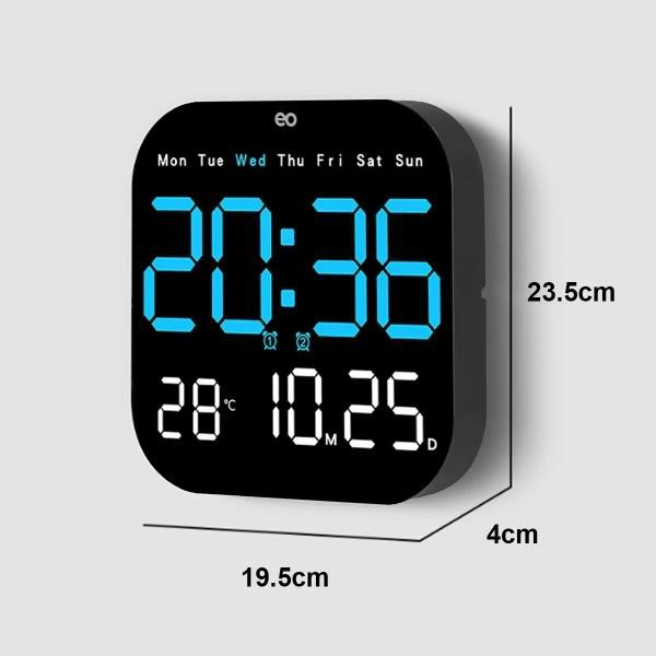 Reloj De Pared Digital Visualizaci&oacute;n Grande Con Control Remoto image number null