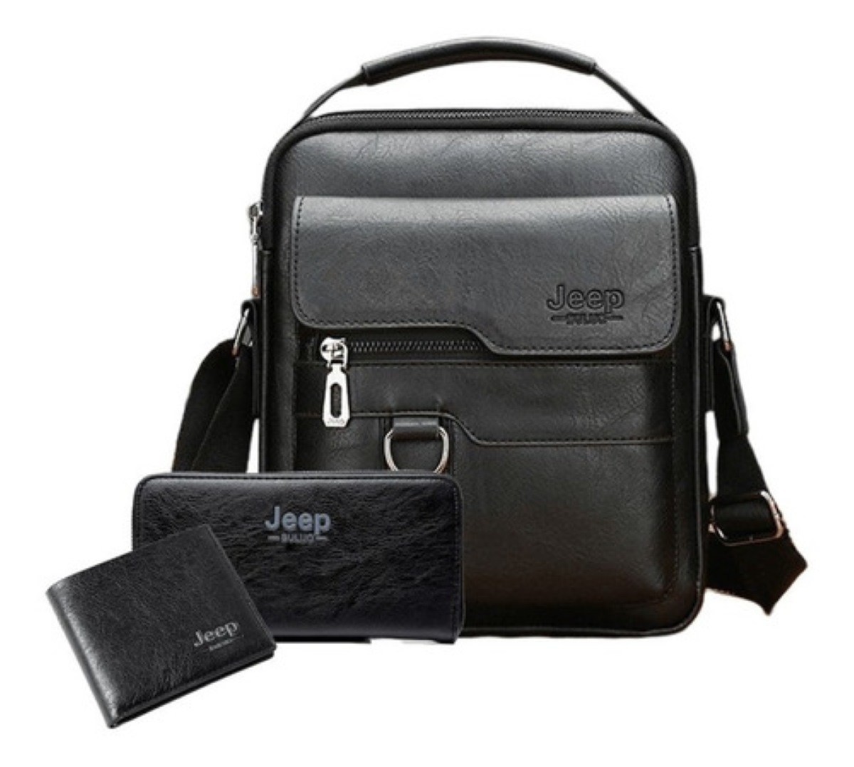 Maletin con Carteras Jeep 3 Piezas color Negro image number null