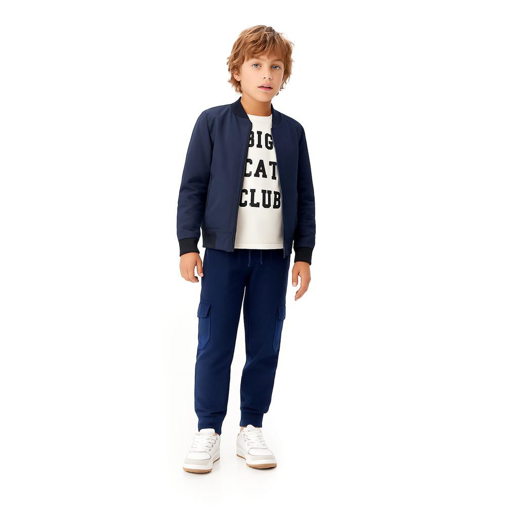 Pantalon jogger tipo cargo para ni&ntilde;o /Kids 46180 (Azul marino) image number null