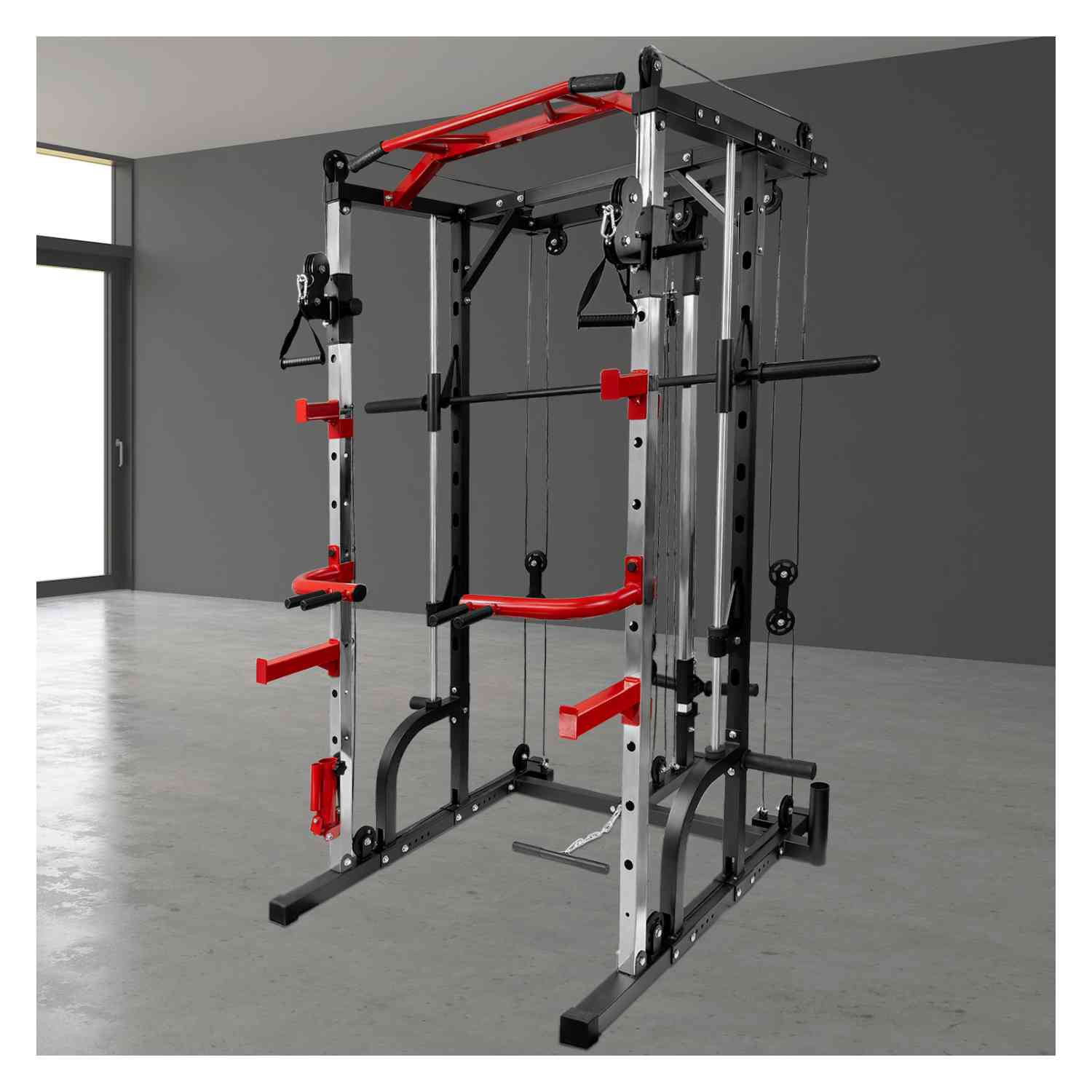 Jaula Smith Gimnasio Multifuncional Power Rack Poleas image number null