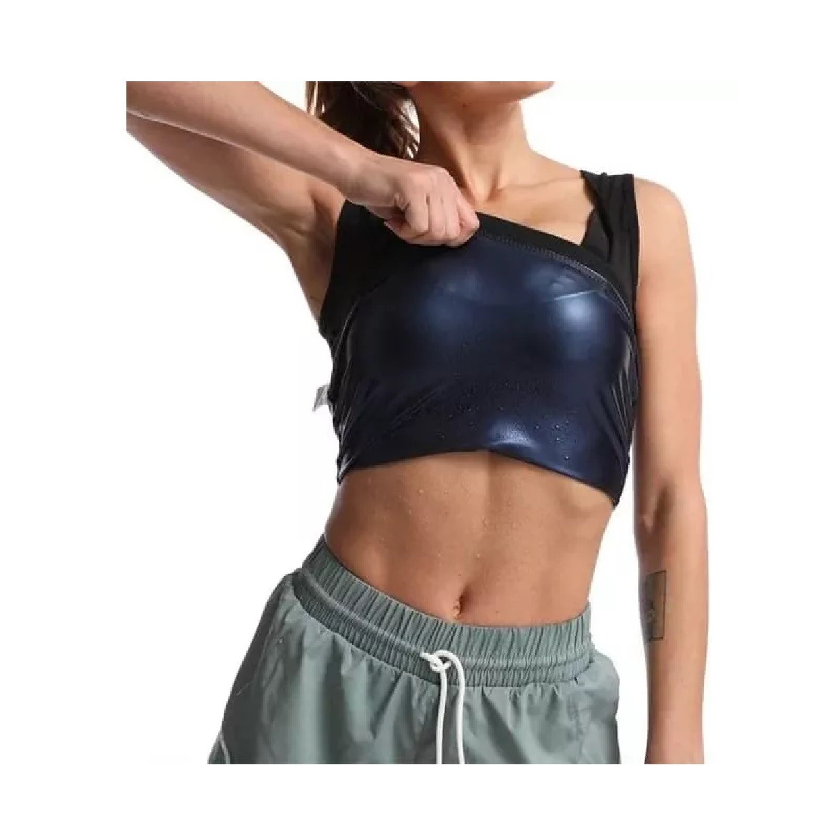 Camiseta Para Sauna Reductoras Ejercicio Mujeres S/M image number null
