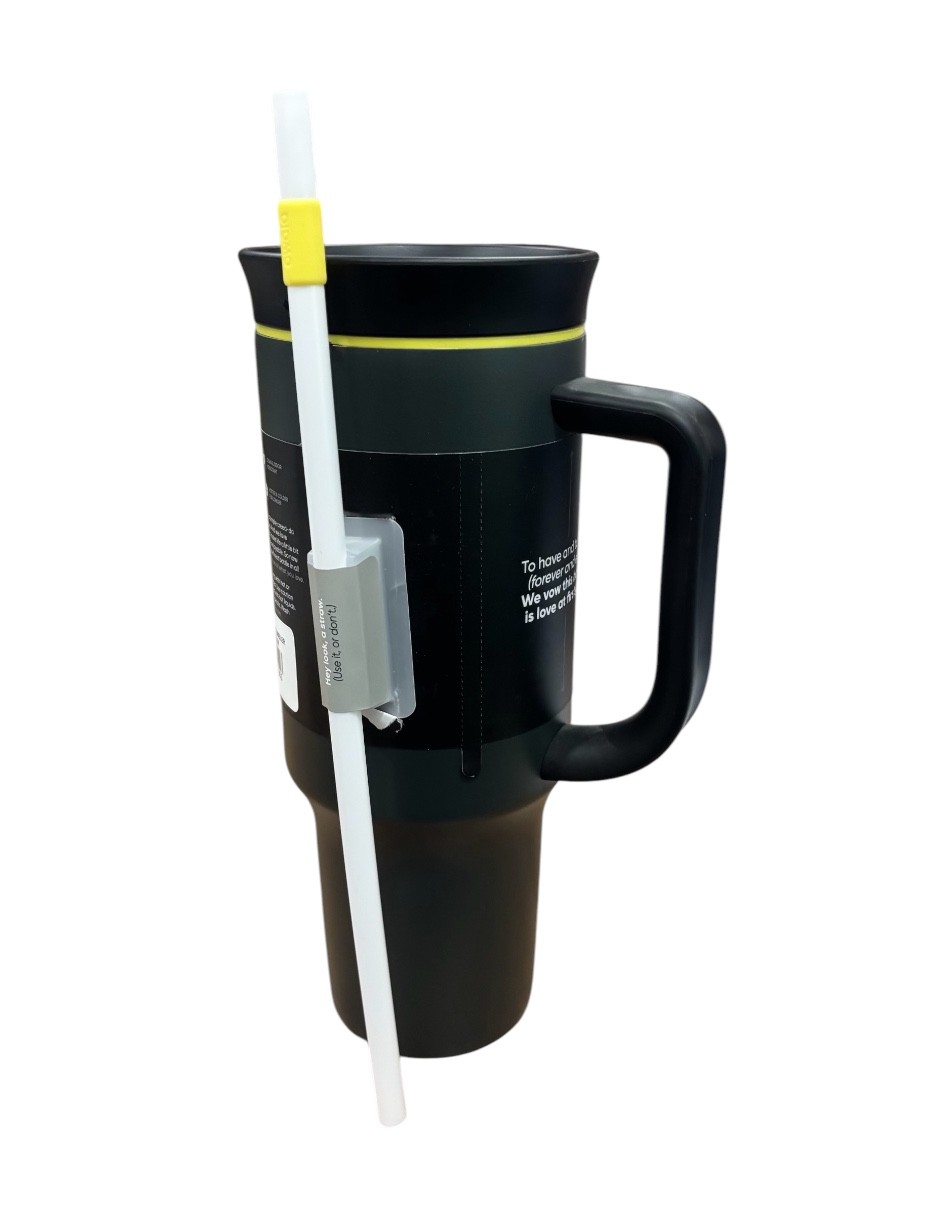 Termo de acero inoxidable Owala color negro de 40 oz 1.2 L image number null