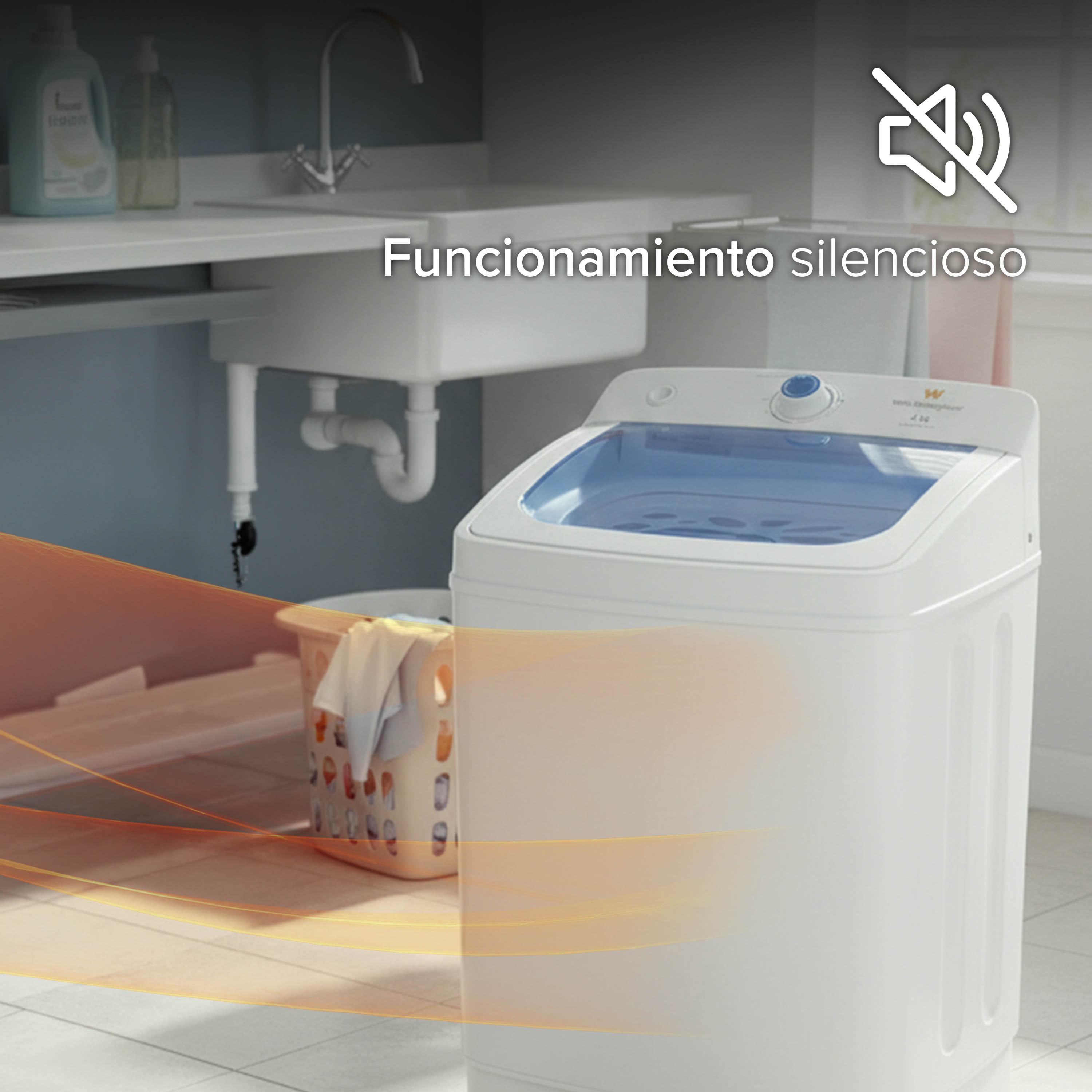 White Westinghouse Secadora centr&iacute;fuga 6kg Tapa abatible pl&aacute;stico Cesta acero inoxidable Funcionamiento silencioso image number null