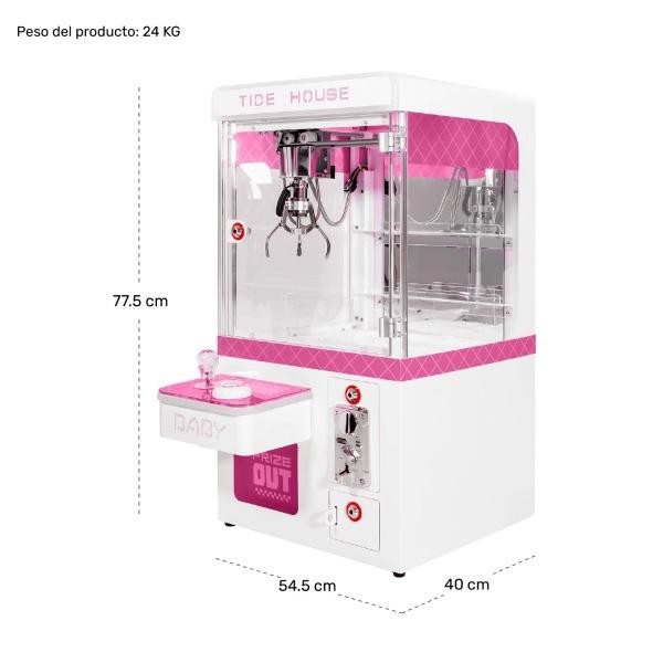 Mini M&aacute;quina Garra Peluche Mini Doll Caza Luz Sonido Rosa Audiotek image number null