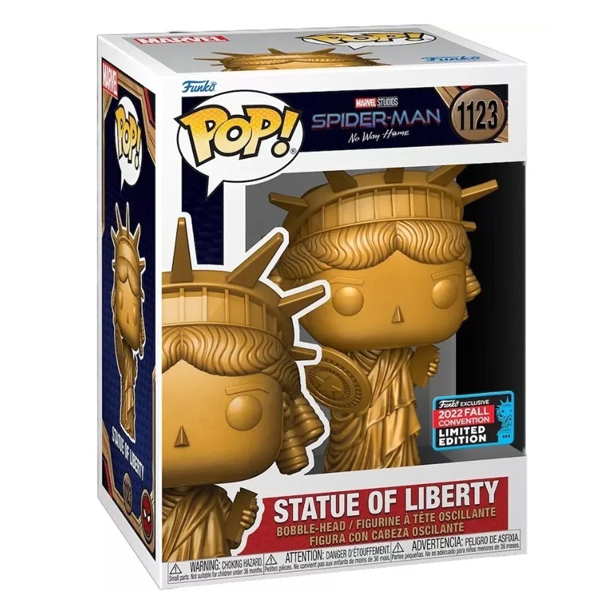 Funko Spider-man #1123 Statue Of Liberty Ny Comic Con Limite. image number null