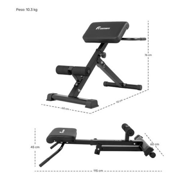 Silla Romana Banco Hiperextension Abs Espalda Gluteo Ajustab image number null