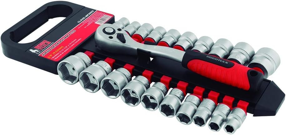 DOGOTULS Juego de Dados D2 1/2" MM-STD con Matraca 21pz image number null