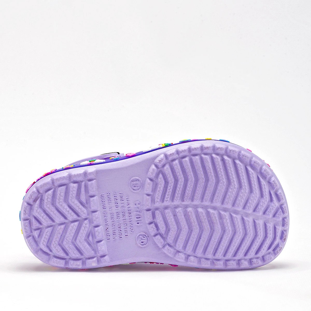 ZAPATO SANDALIA VERANO CERRADO Eva Moda Ni&Ntilde;A C70604 COLOR LILA MULTICOLOR image number null