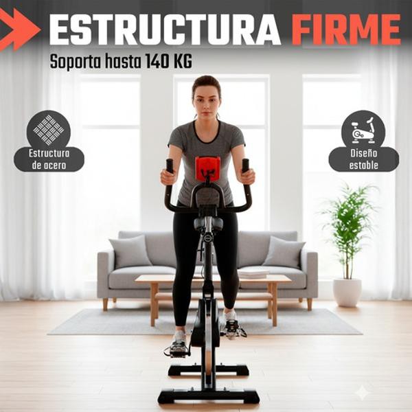 Bicicleta Spinning Fija Estatica Fitness Monitor Cardiaco Centurfit image number null