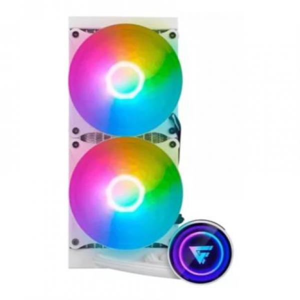Vorago Game Factor LQG601-WH Enfriamiento L&iacute;quido 240mm RGB TDP 250W Blanco image number null