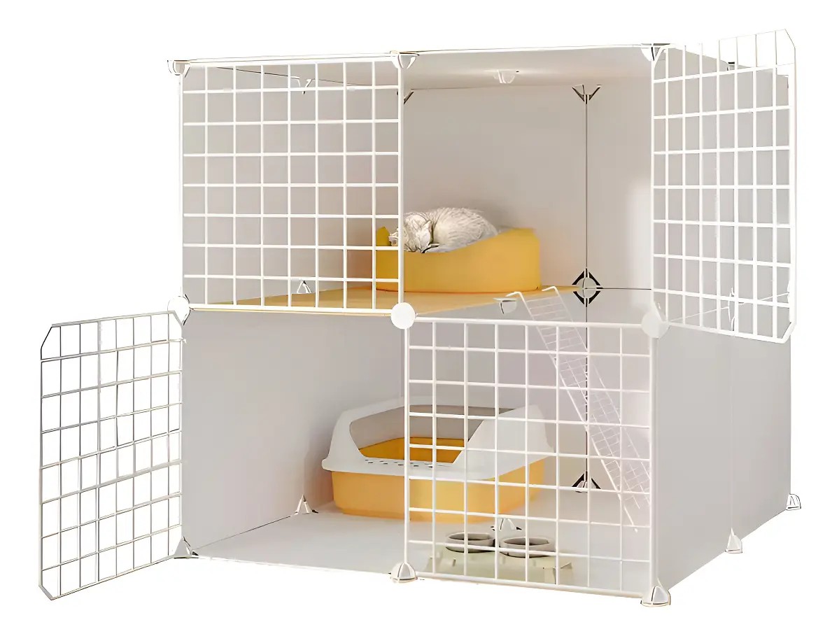 Jaulas Y Casas Combinada Grande Para Gatos De Interior image number null