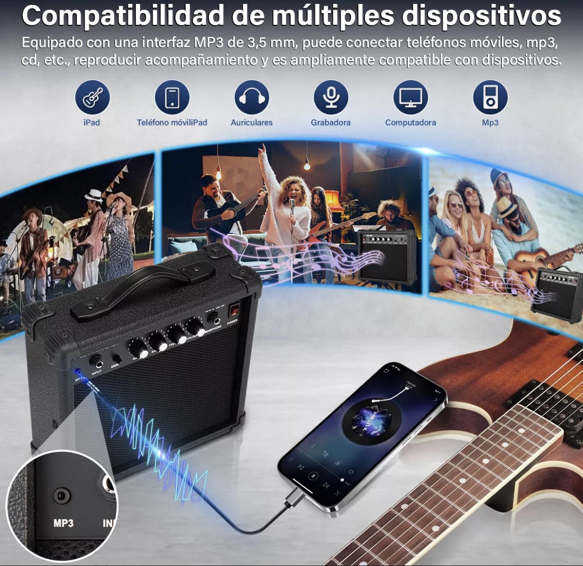 Amplificador Flexiverse 20w Guitarra/bajo El&eacute;ctrico image number null
