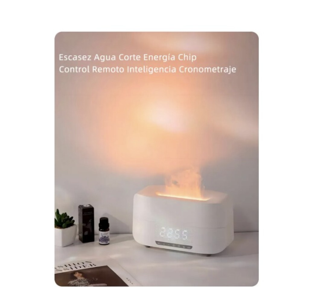 Humidificador Despertador Bluetooth Altavoz Modelo Negro image number null