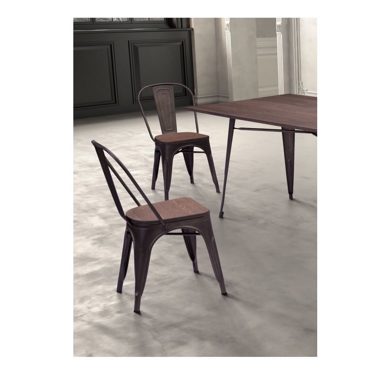 Silla Elio - Madera Rustica - Kessa. image number null