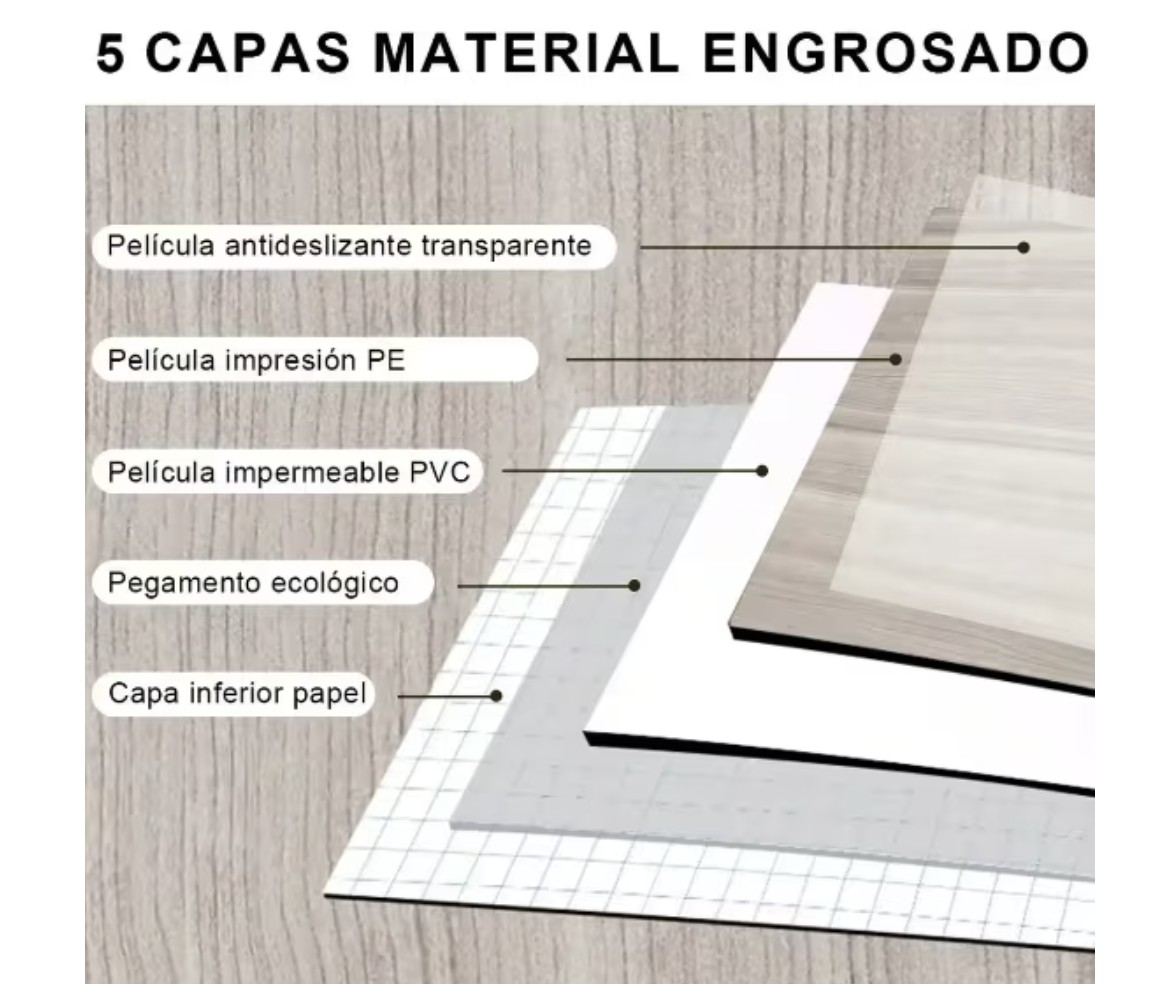 Papel Tapiz Para Piso Madera 3d Modelo Gris image number null