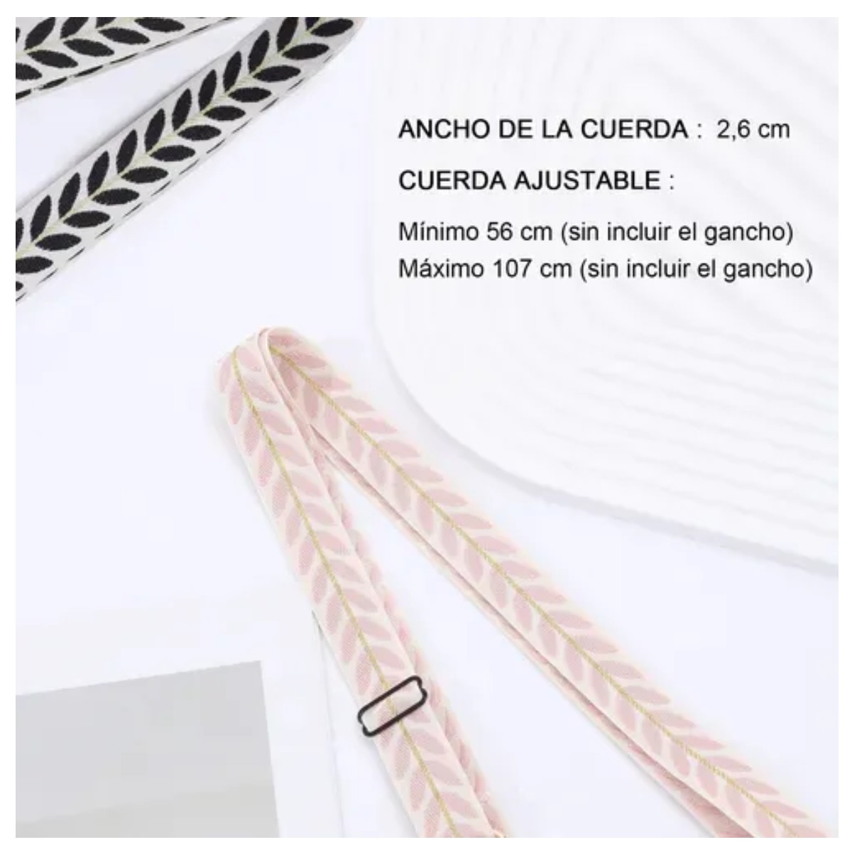 2pzs Colgantes Y Correas Celular Cuerpo Moda Ajustable 10mm image number null
