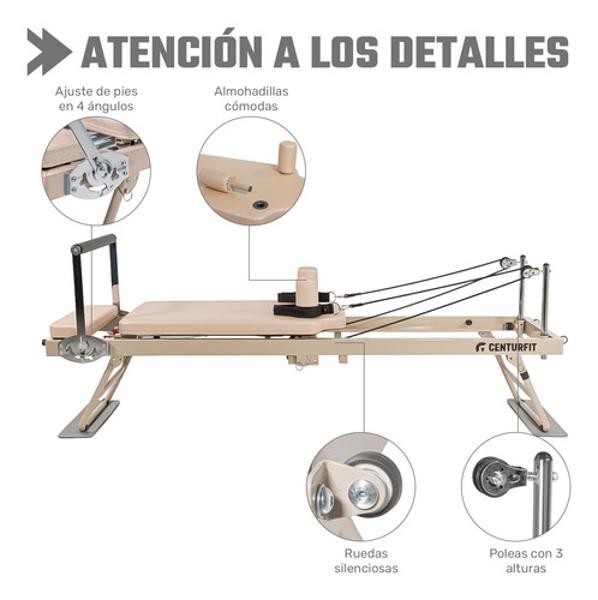 Cama Pilates Reformer Yoga Plegable Fitness 5 Resistencias Centurfit image number null