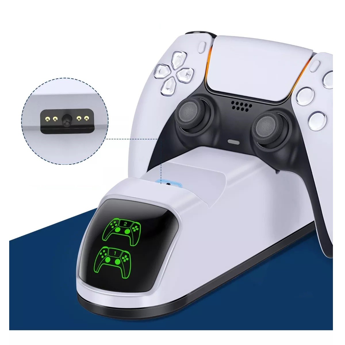 Estaci&oacute;n De Carga Dual Para Joystick De Ps5 USB. image number null